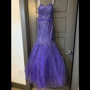 Sequin mermaid prom dress